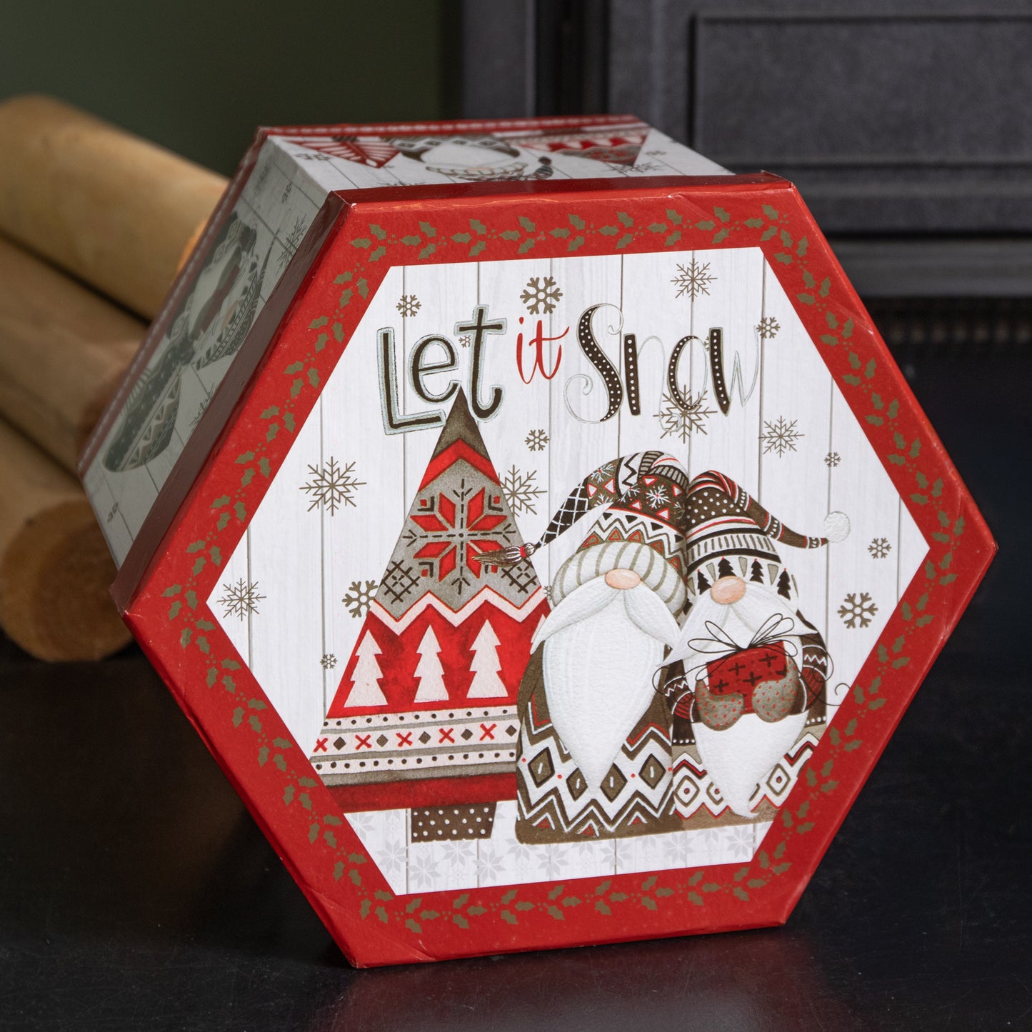 7cm Set of 14 Traditional Vintage Christmas Gonk Tree Baubles
