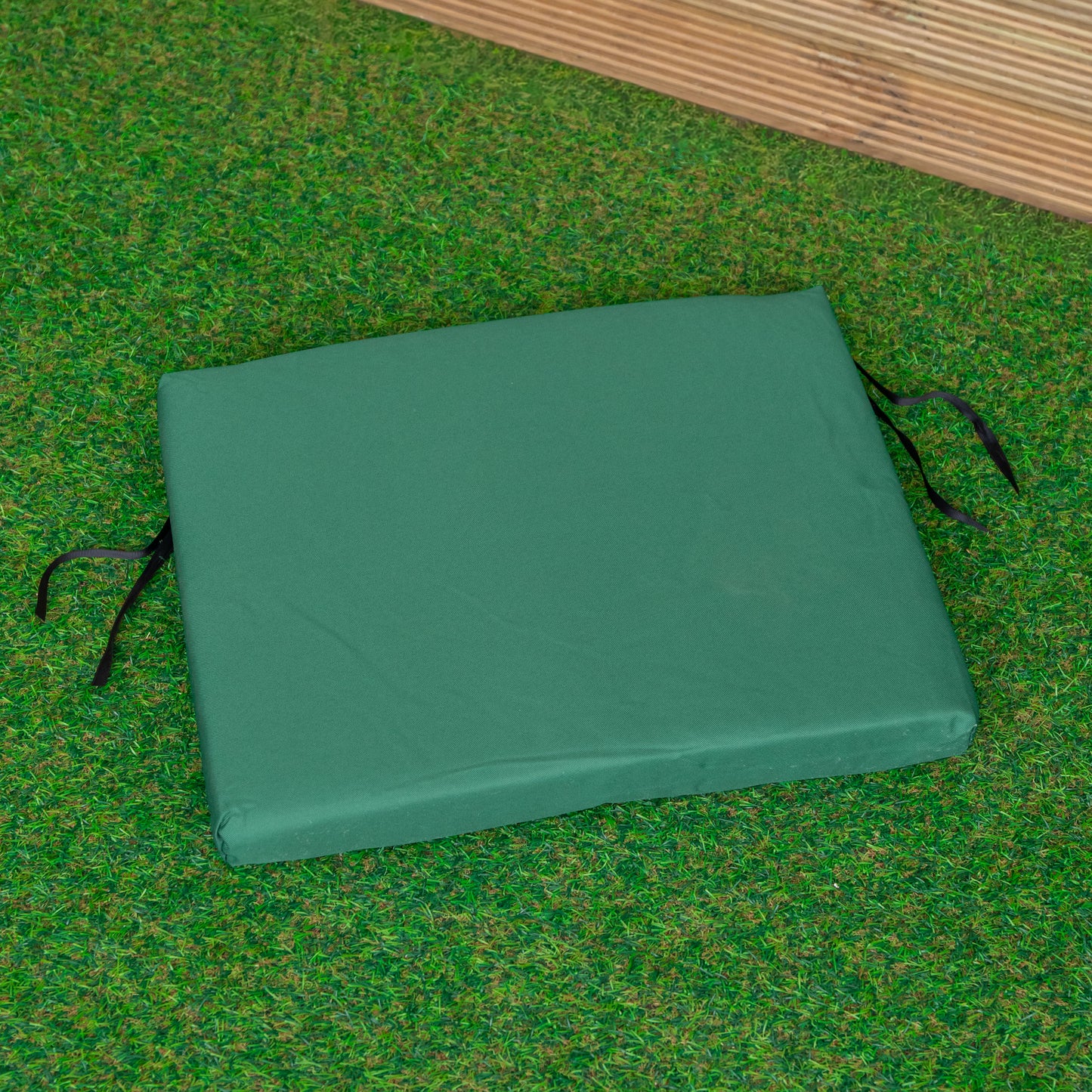 52 x 41cm Cushion Base for Single Wooden Garden Chair in Green