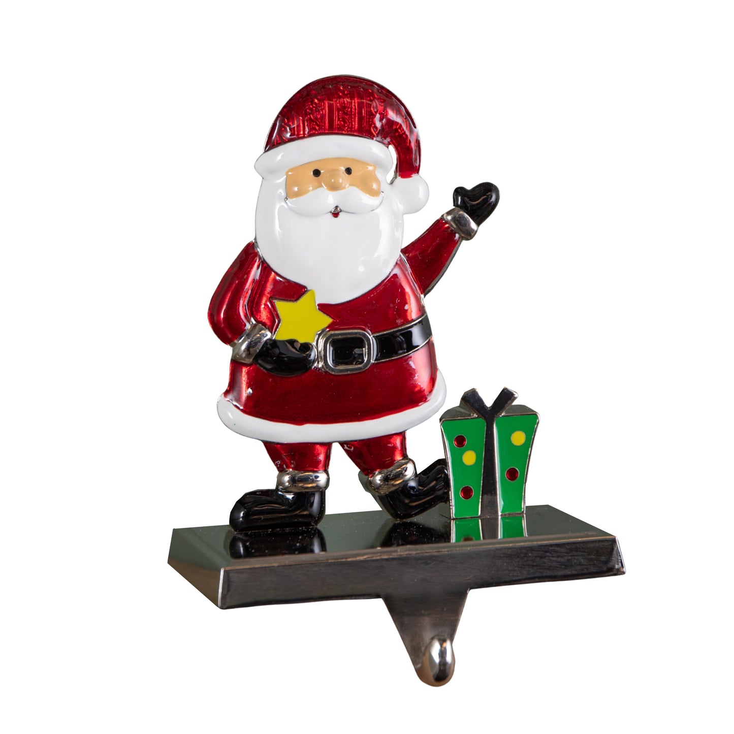 17cm Santa Christmas Stocking Hanger with Weighted Base