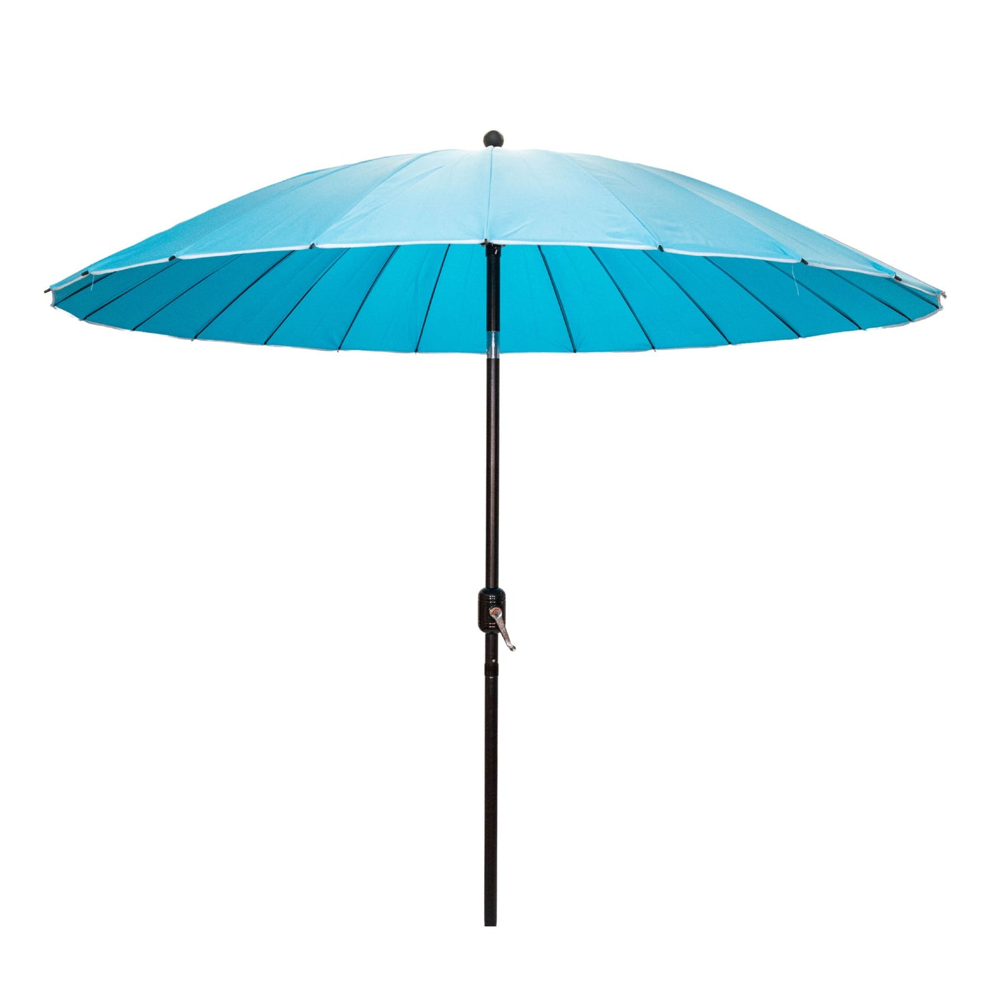 2.6m Aluminium Shanghai Garden Patio Sun Shade Parasol with Crank & Tilt in Turquoise