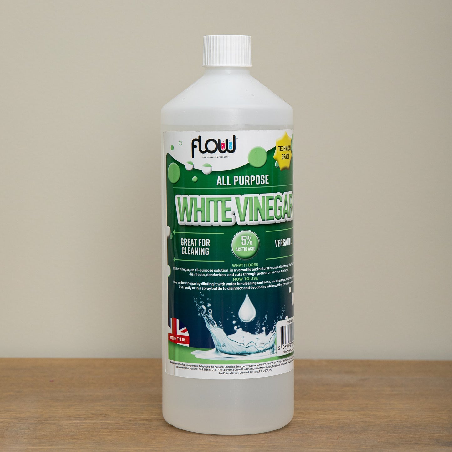 1 Litre All Purpose Multi-Surface Cleaning White Vinegar