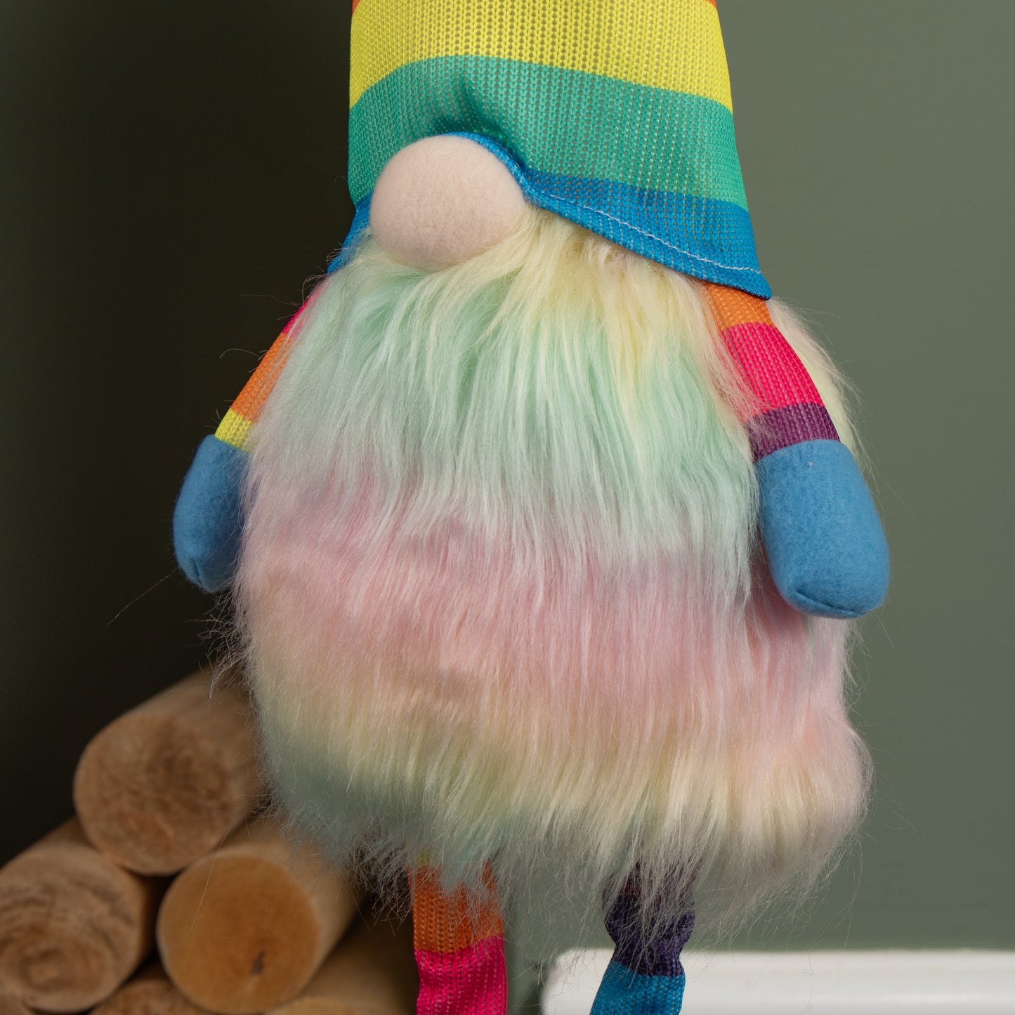 60cm Premier Battery Operated Lit Standing Christmas Rainbow Gonk