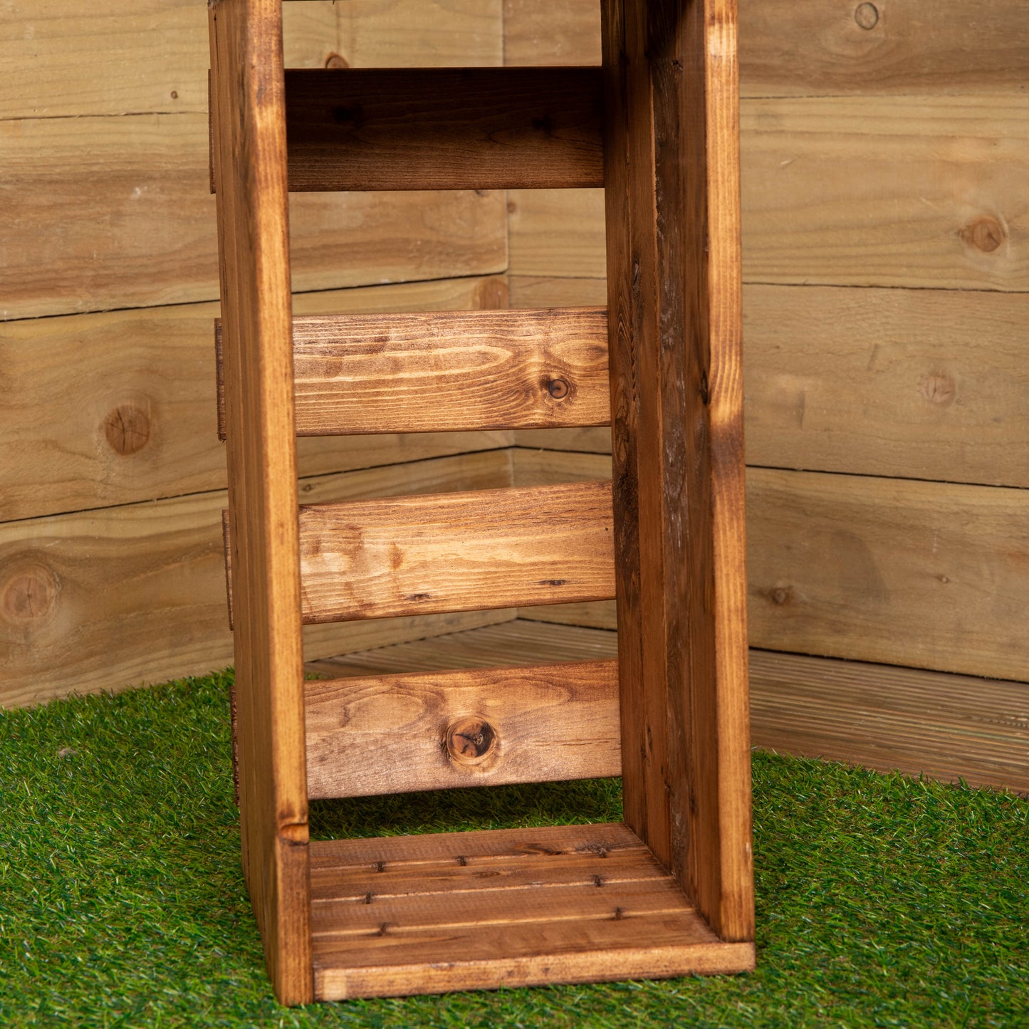 Hand Made 53cm x 25cm x 30cm Rustic Wooden Garden Trough Planter