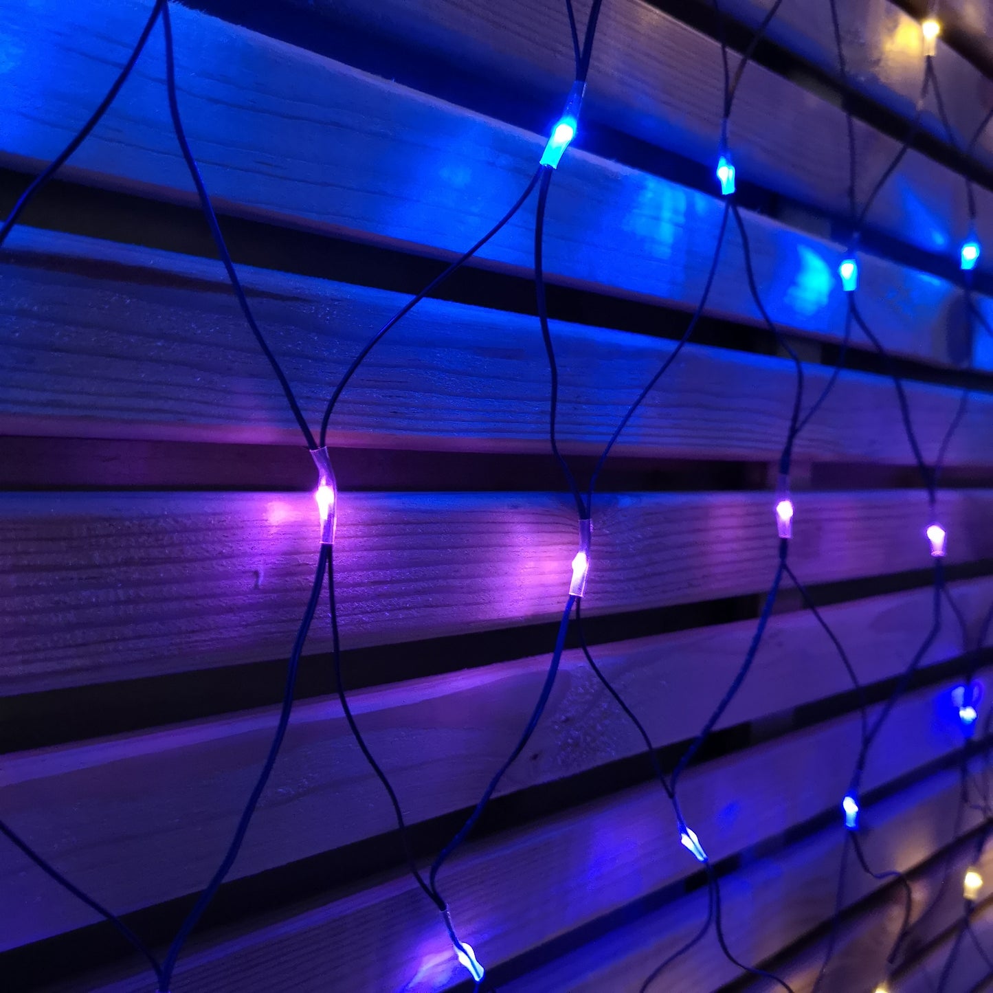 3.5m Multi Function Rainbow LED Net Lights Christmas Decorations with Timer