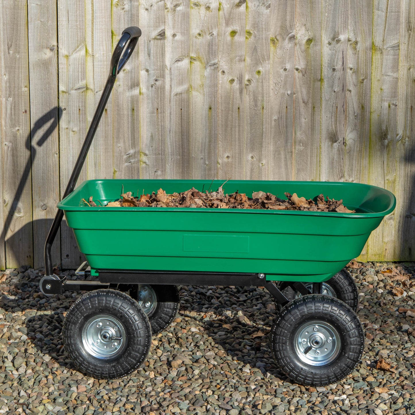 75L Heavy Duty Tipping Garden Dump Truck with 200kg Capacity with Wheels & Pull Handle