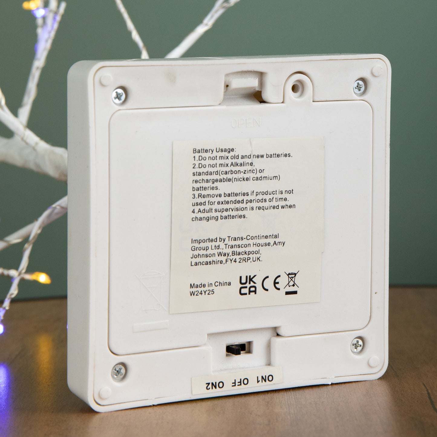 40cm Battery Operated Christmas Twig Tree with 32 Warm White & Multi-Coloured LEDs