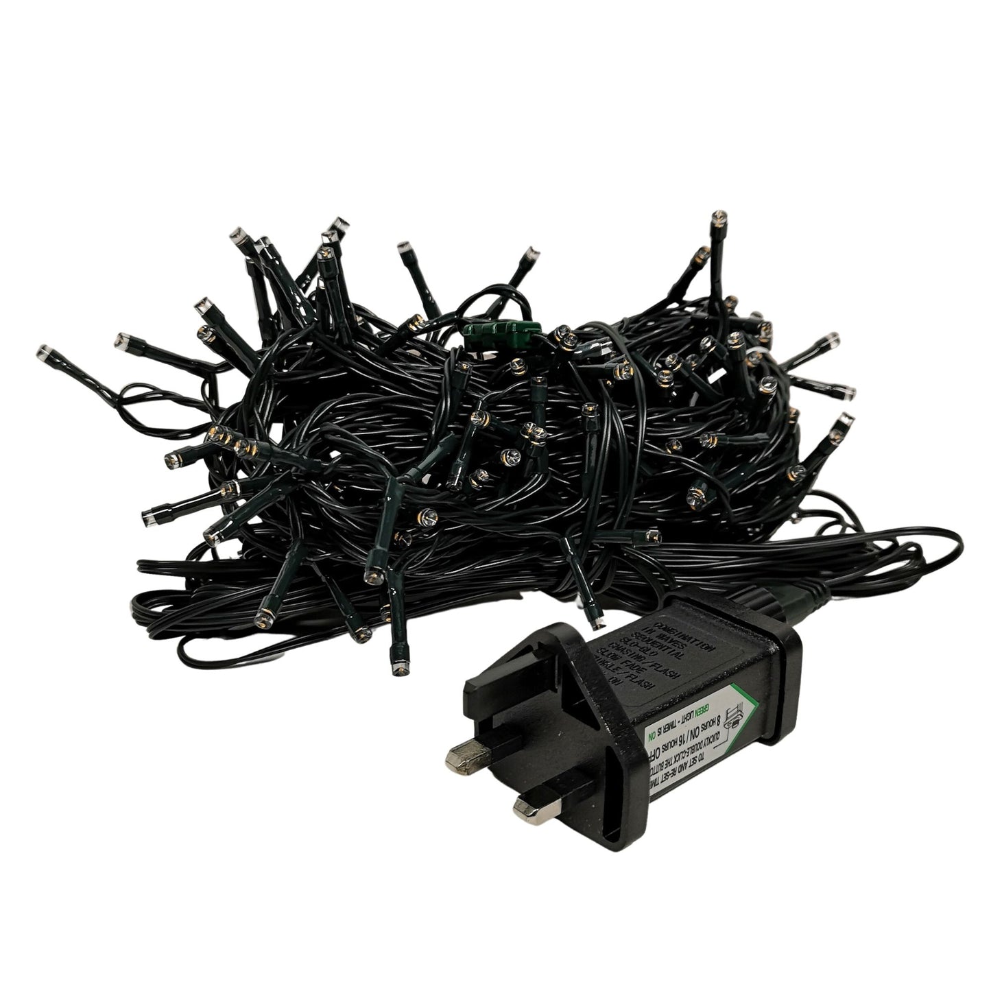 200 LED 16m Supabrights Indoor Outdoor Christmas Lights in Vintage Gold with Timer