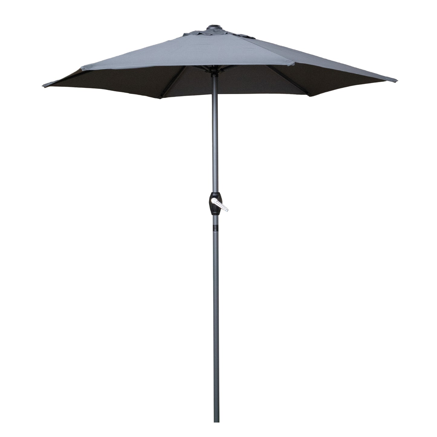 2.7m Outdoor Garden Parasol Sun Shade with Crank Handle in Grey