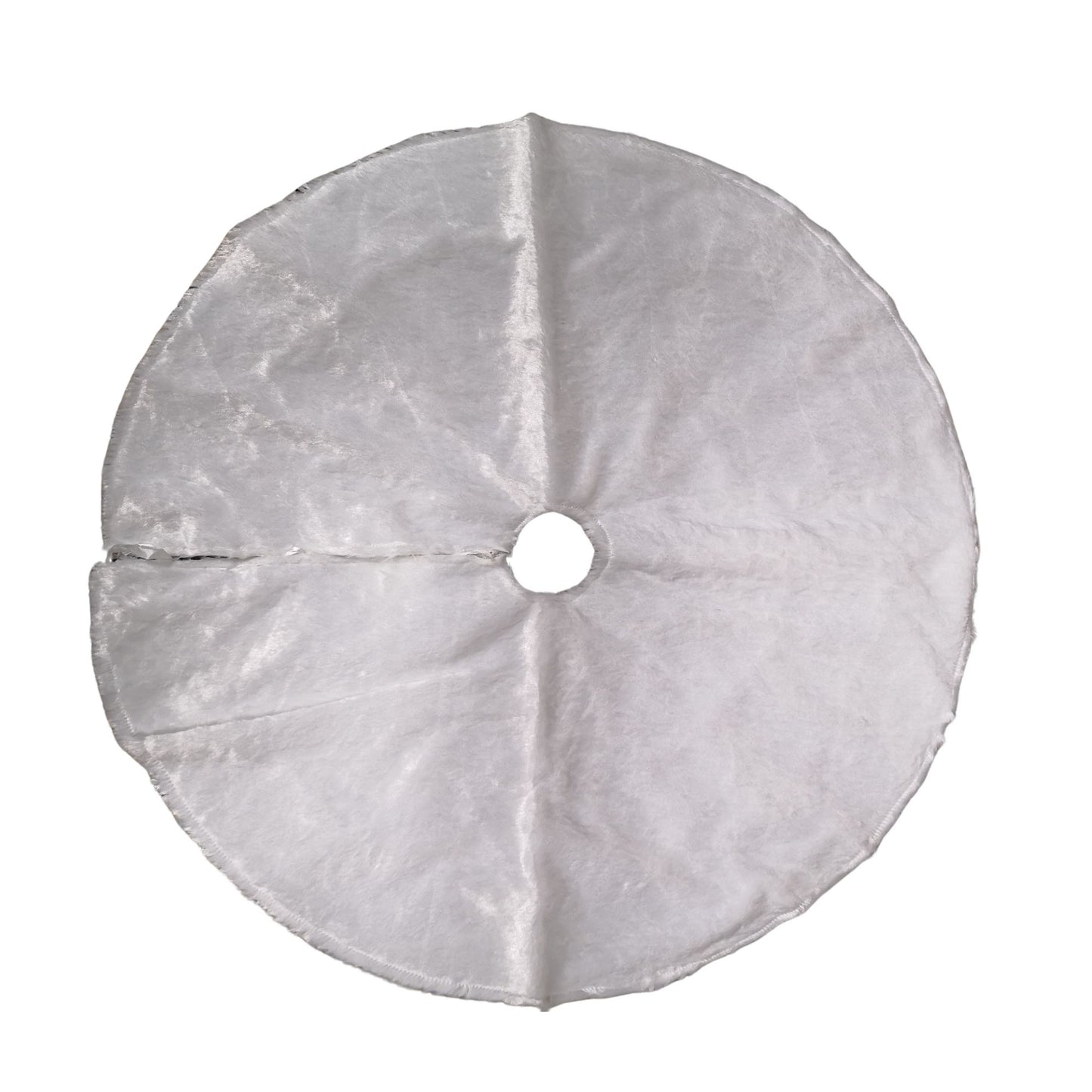 90cm LED White Fur Fabric Christmas Tree Skirt