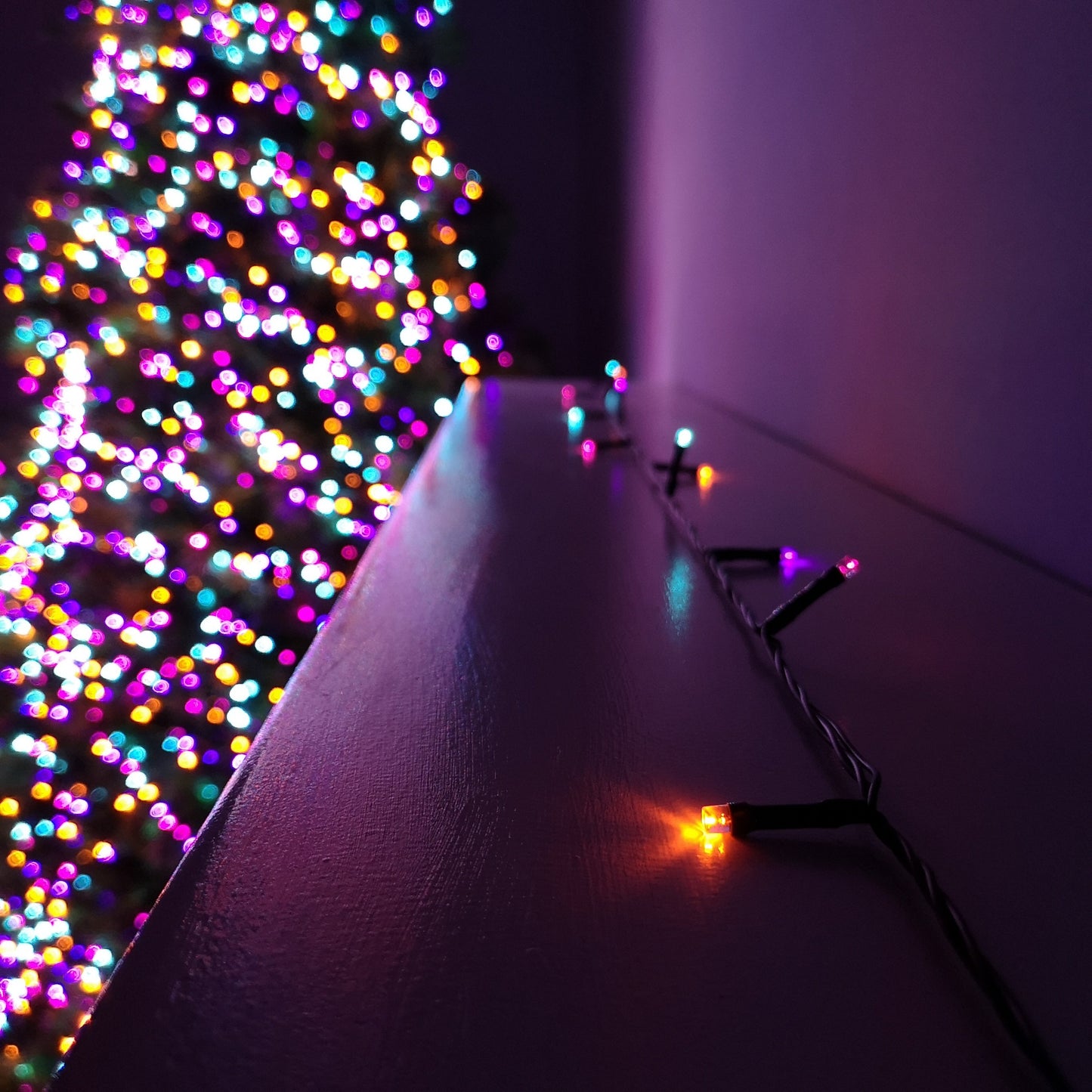 5m Battery Operated Multi-Action Christmas String Lights with 50 Rainbow LEDs