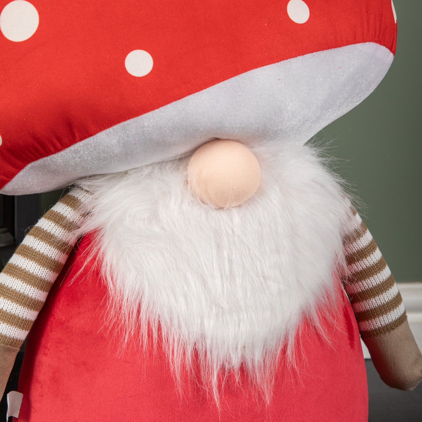 60cm Red Soft Festive Funghi Trumpet Christmas Mushroom Gonk Decoration