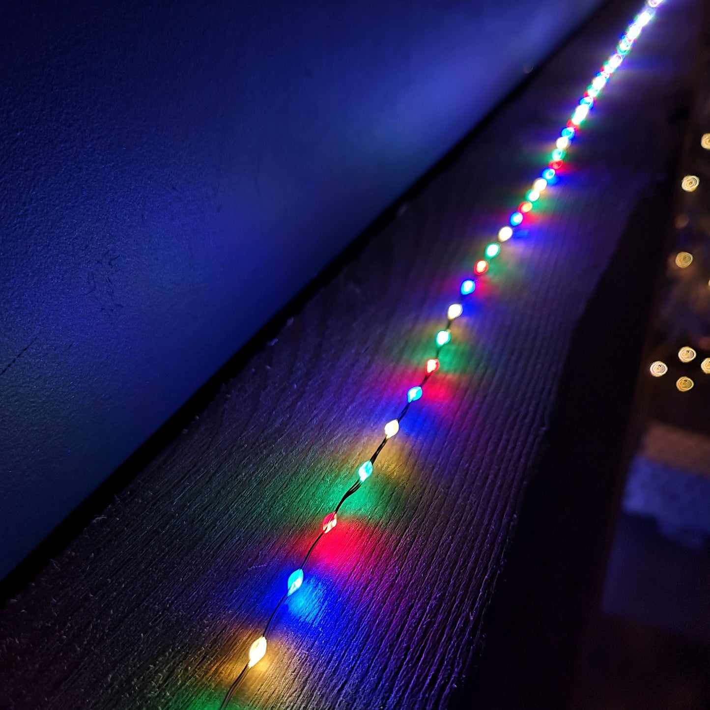 9.6m Compact MicroBrights Christmas Lights with 600 LEDs in Multi-coloured