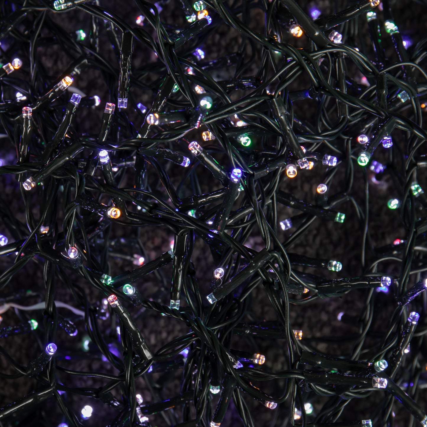 15.5m 600 LED Colour Changing Christmas String Lights in White to Multi-Colour