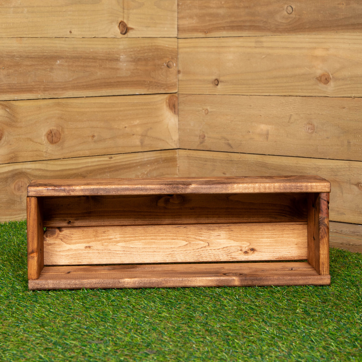 Hand Made 51cm x 18cm x 14cm Rustic Wooden Garden Flower Planter