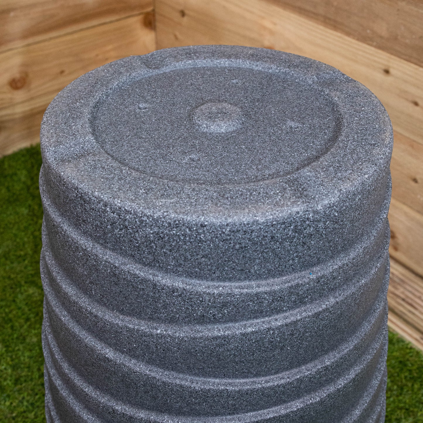 66cm Tall Round Grey Garden Patio Trojan Plant Pot