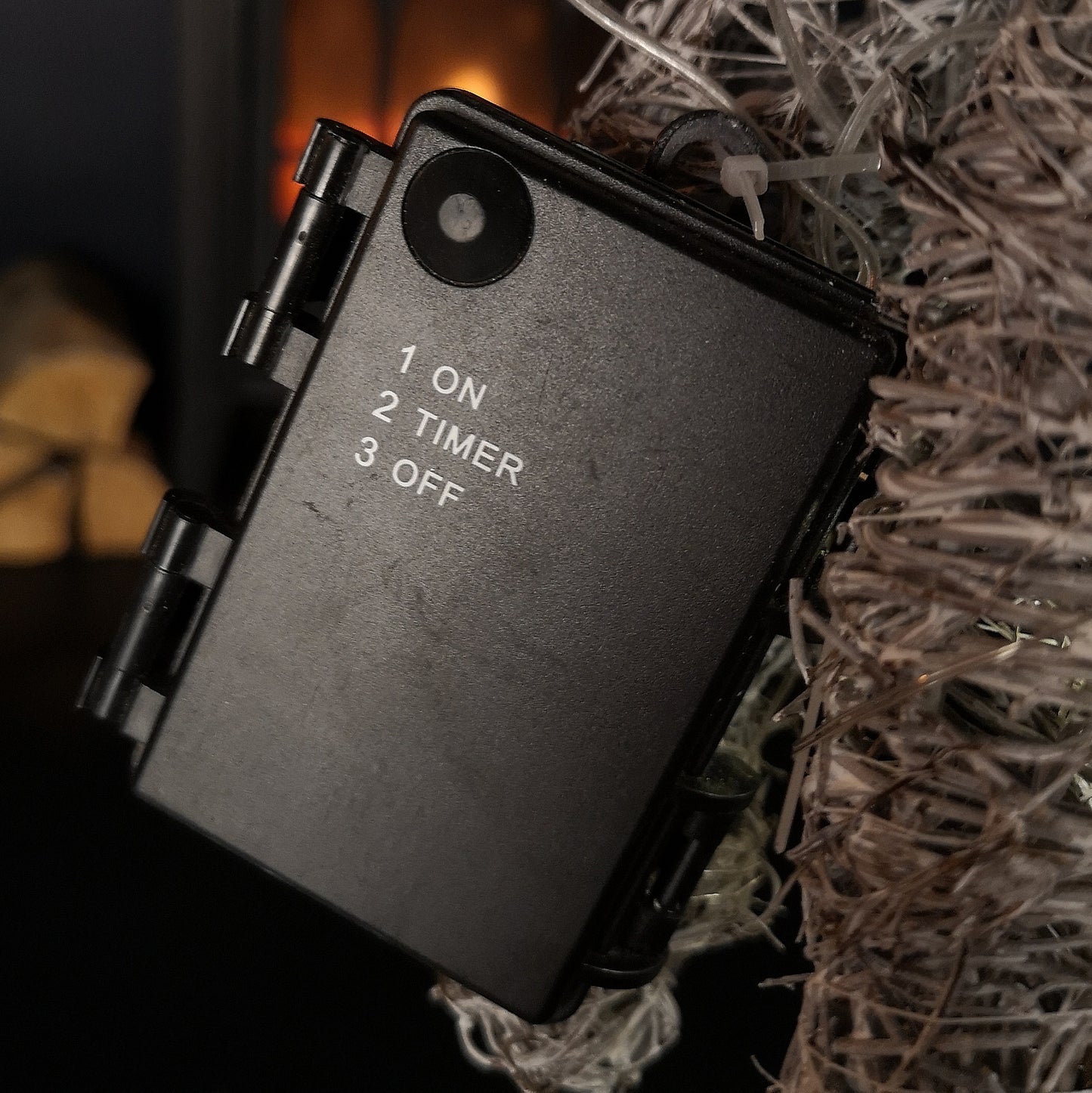 51cm Battery Operated Rattan Woven Blitzen Reindeer with Warm White LEDs