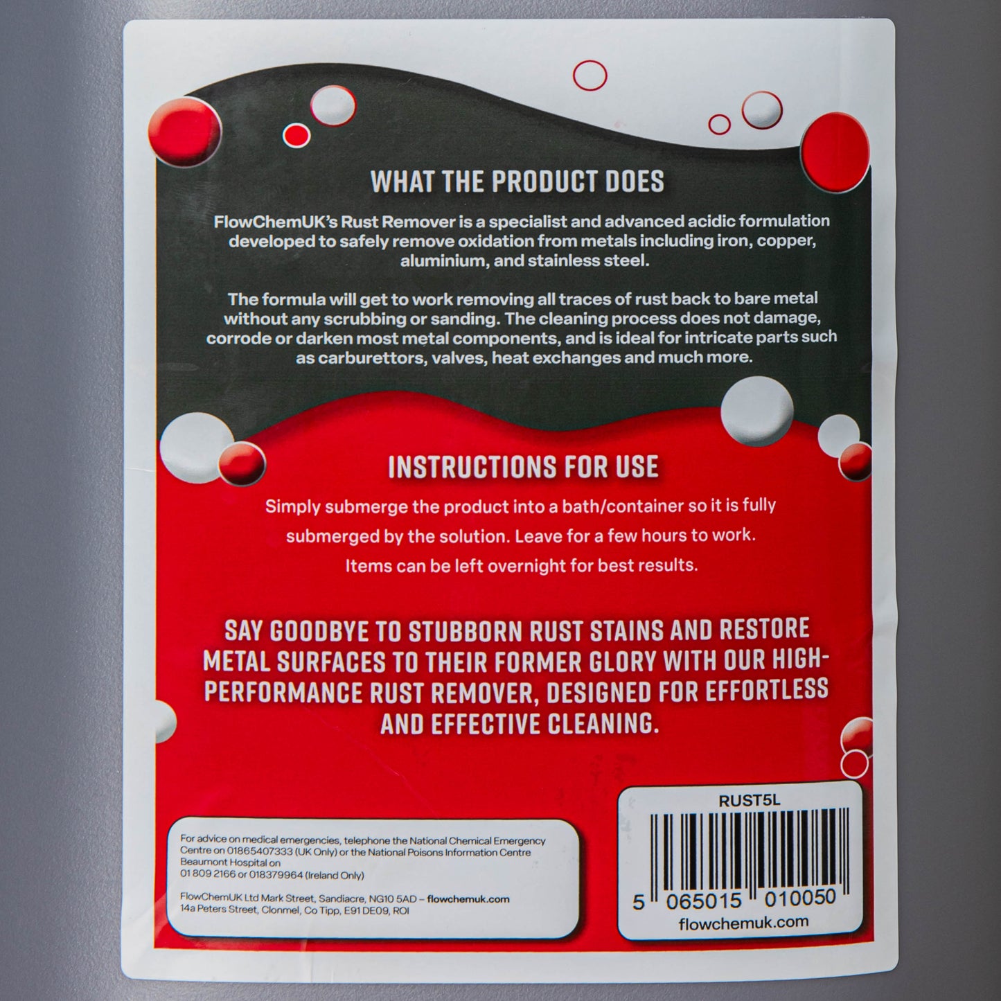 5 Litre Metal and Stainless Steel Rust Remover