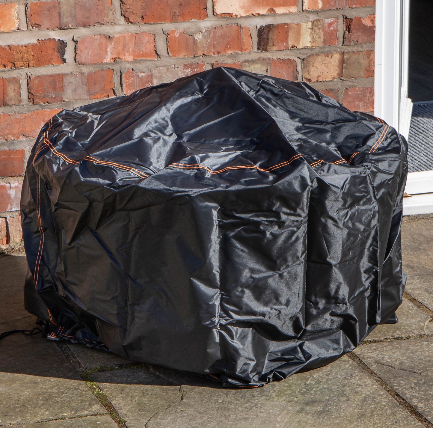 Samuel Alexander 80x58cm Black Steel Garden Patio Firepit Heater BBQ with Cover