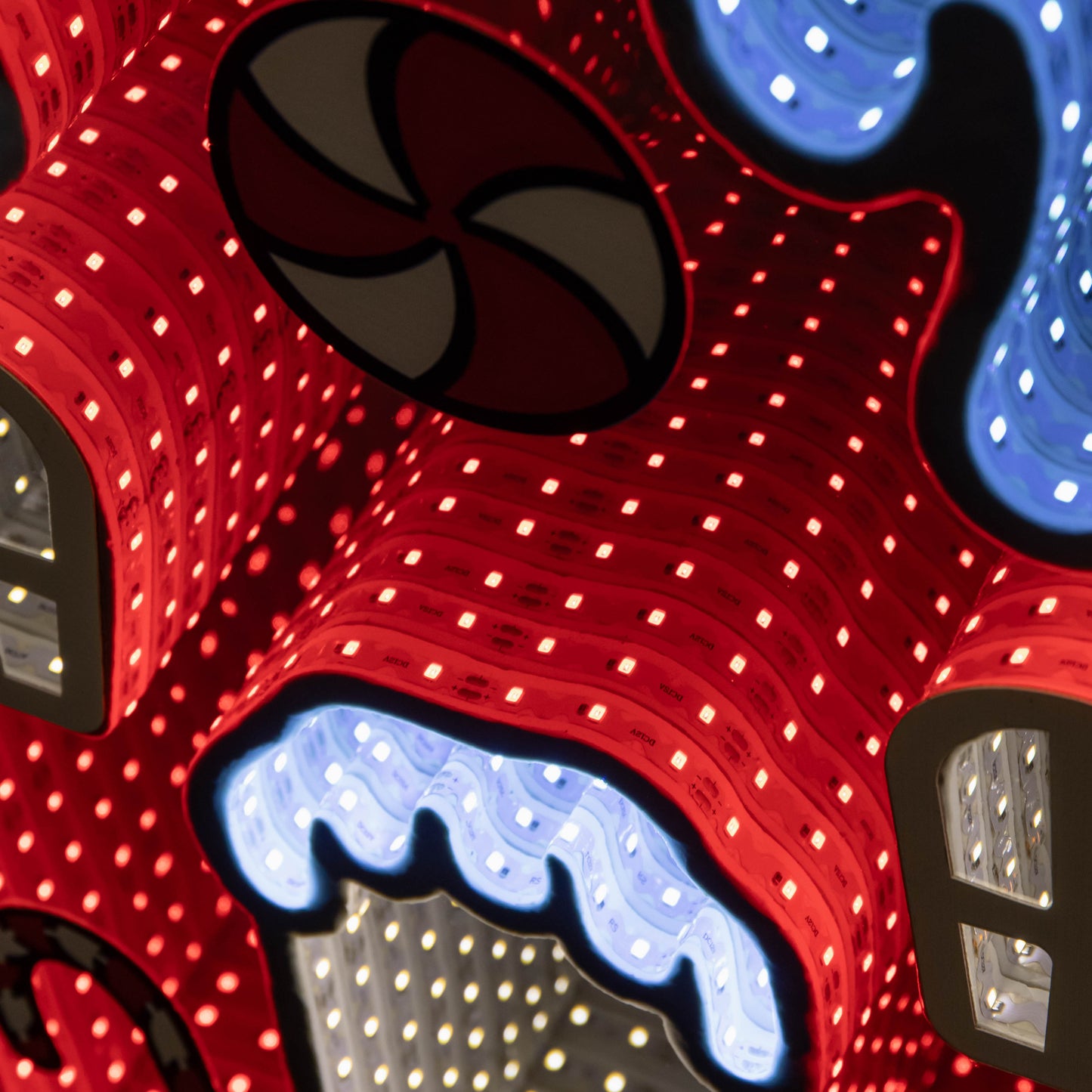 66cm Light up Gingerbread House Christmas Decoration with Red and White LEDs