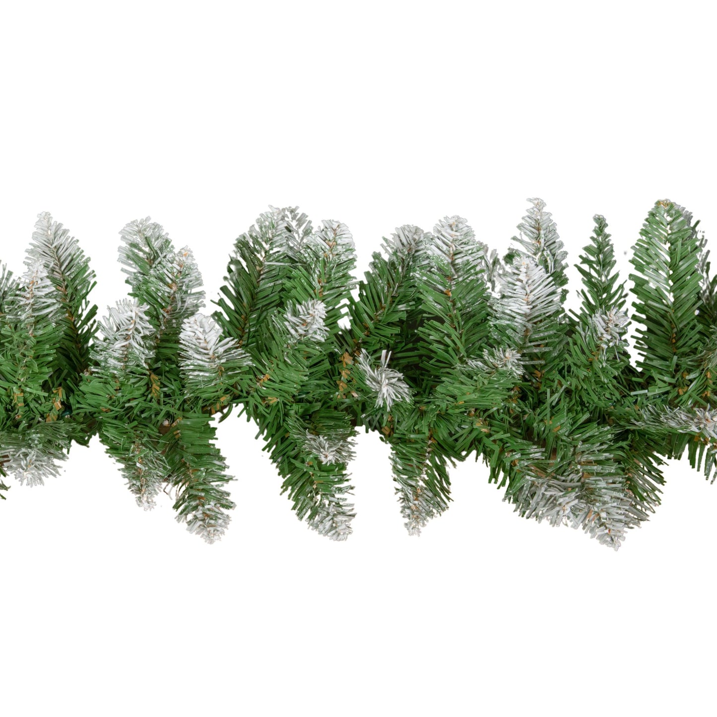 2.7m x 25cm Snow Tipped Plain Christmas Garland with 200 Tips