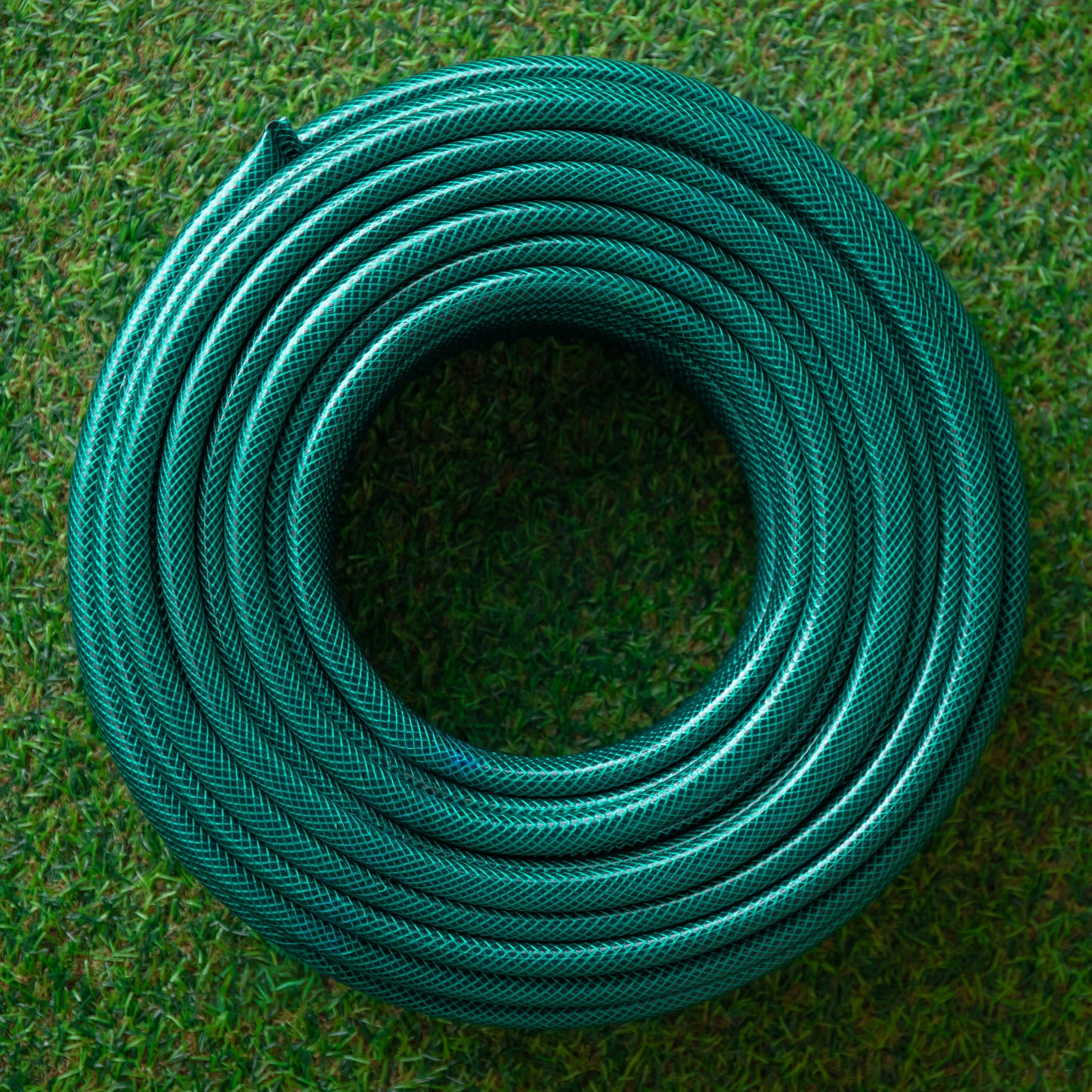 50m Reinforced Garden Hose Pipe in Green