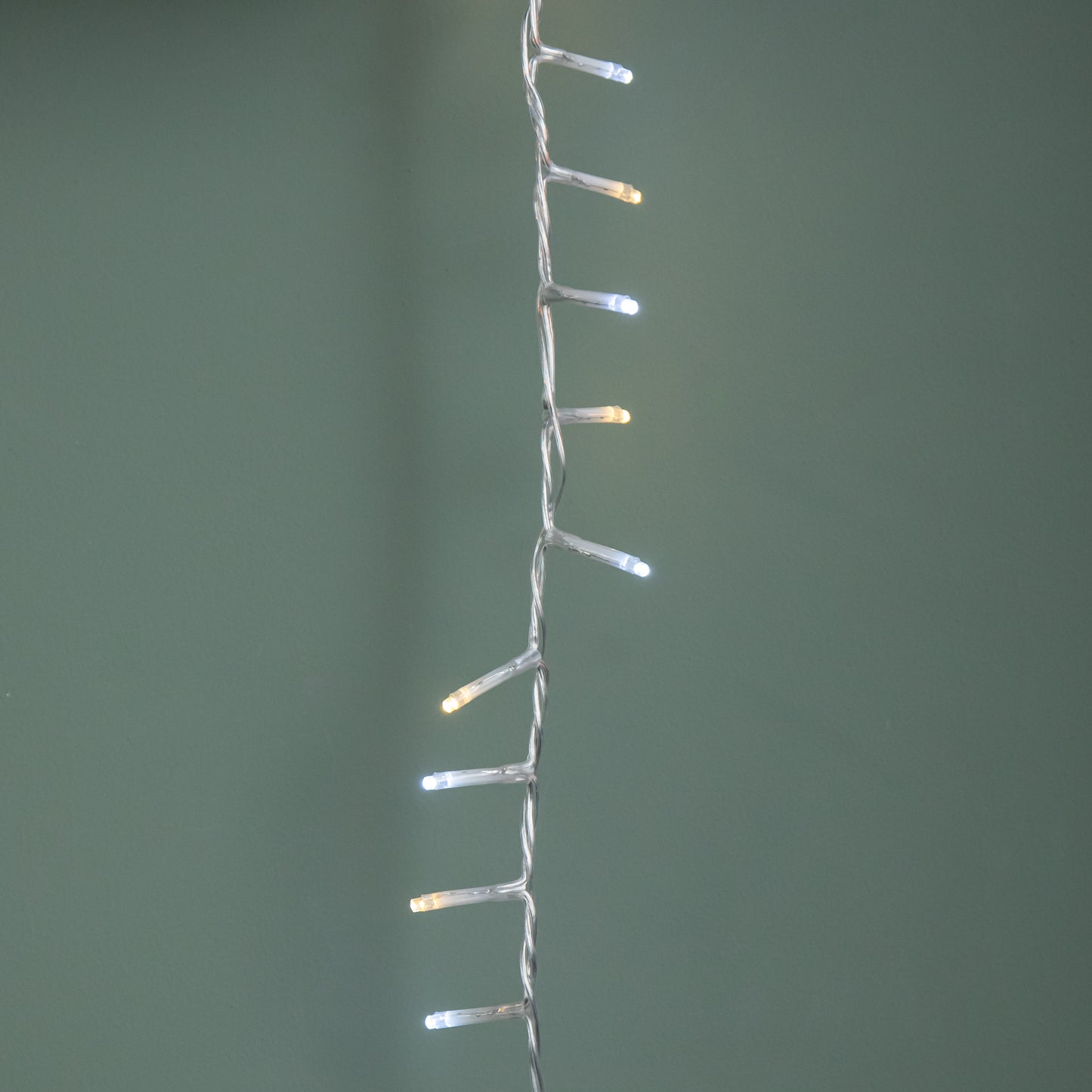 50m 2000 LED TreeBrights Christmas String Lights with Timer in White and Warm White on Clear Cable