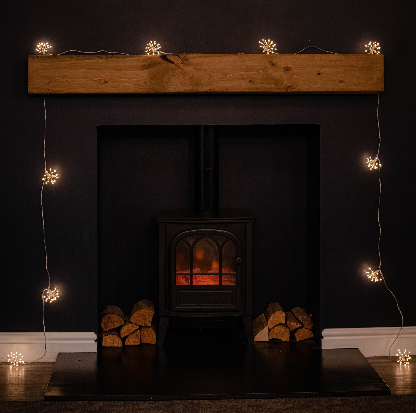 4.5m Ultra Brights Starburst Multi-Action Christmas Lights with 200 Warm White LEDs and Timer Function