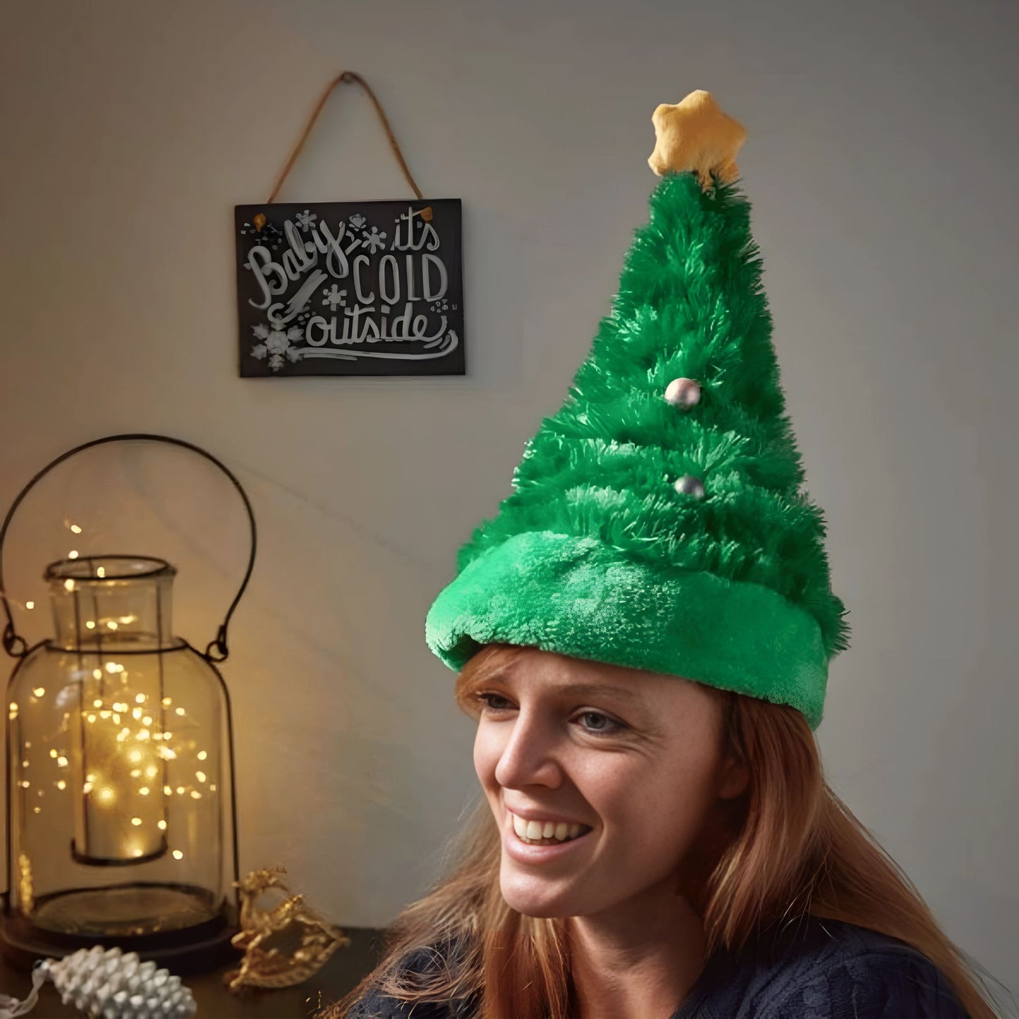 35cm Battery Operated Animated Dancing Christmas Tree Hat