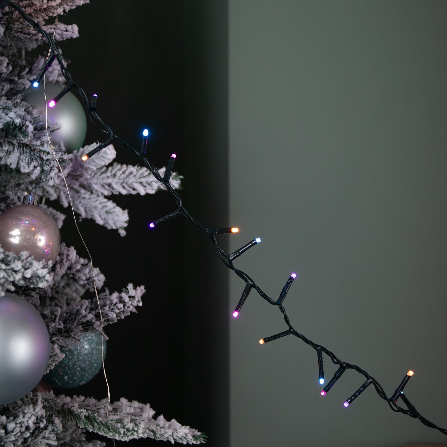 Factory Seconds: 6m 240 LED TreeBrights Multi-Action Christmas String Lights with Timer in Rainbow