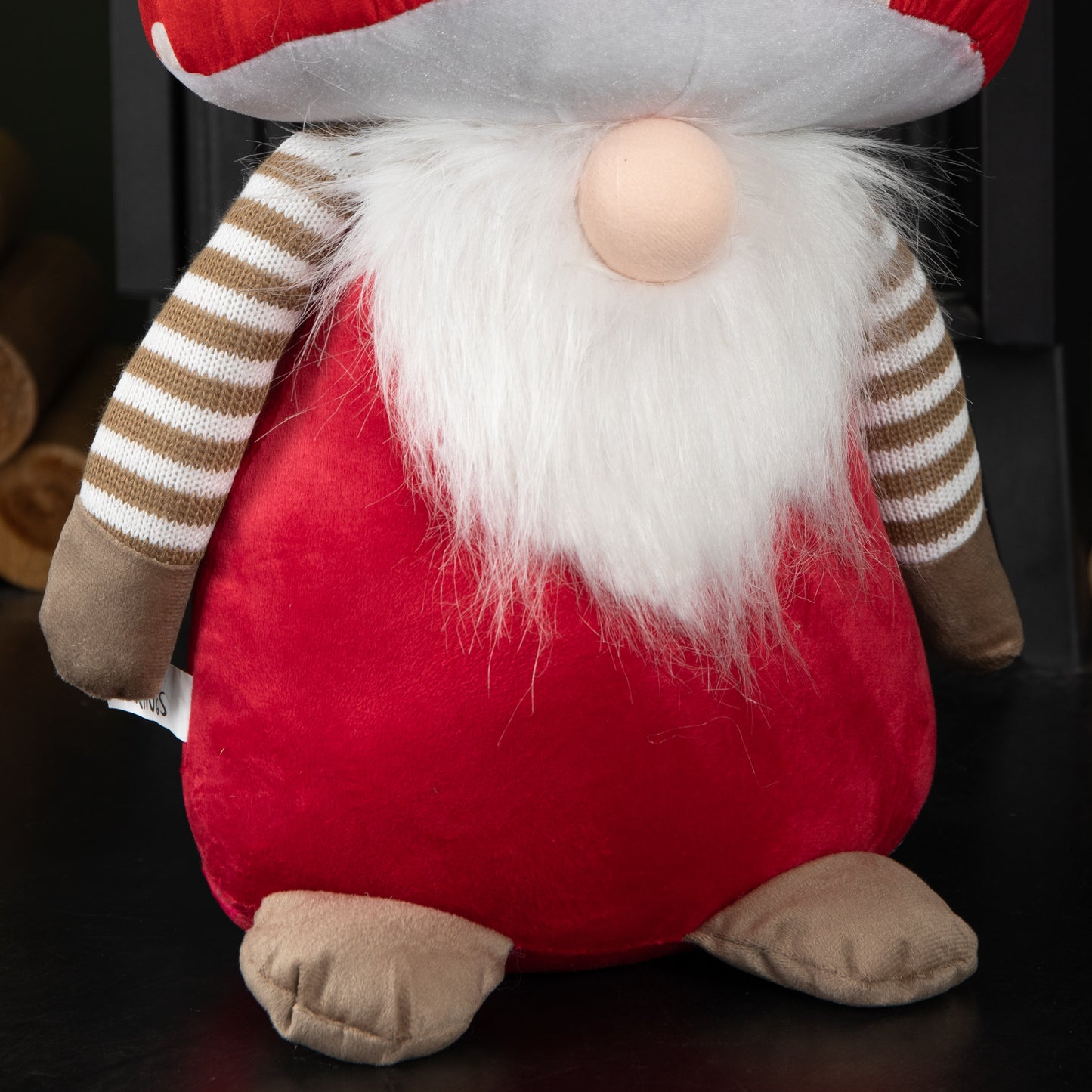 50cm Red Soft Festive Porta-Bella Christmas Mushroom Gonk Decoration
