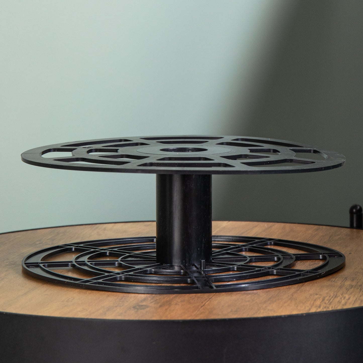 26cm x 9cm Black Plastic Christmas String Light Storage Reel