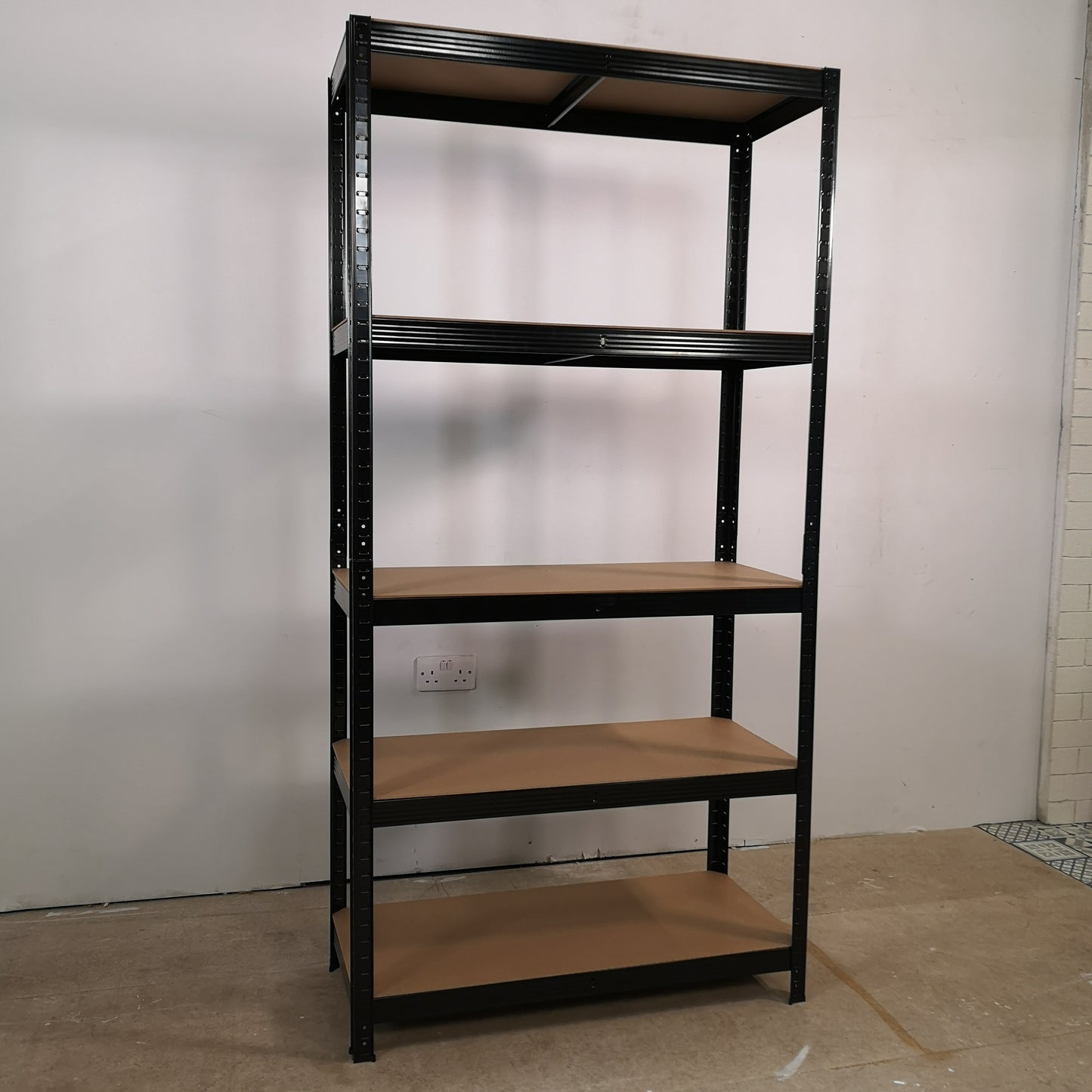 Garage Shelving 90cm Wide & 180cm High Heavy Duty 5 Tier Multipurpose Metal Racking Unit / Warehouse Shelving Storage