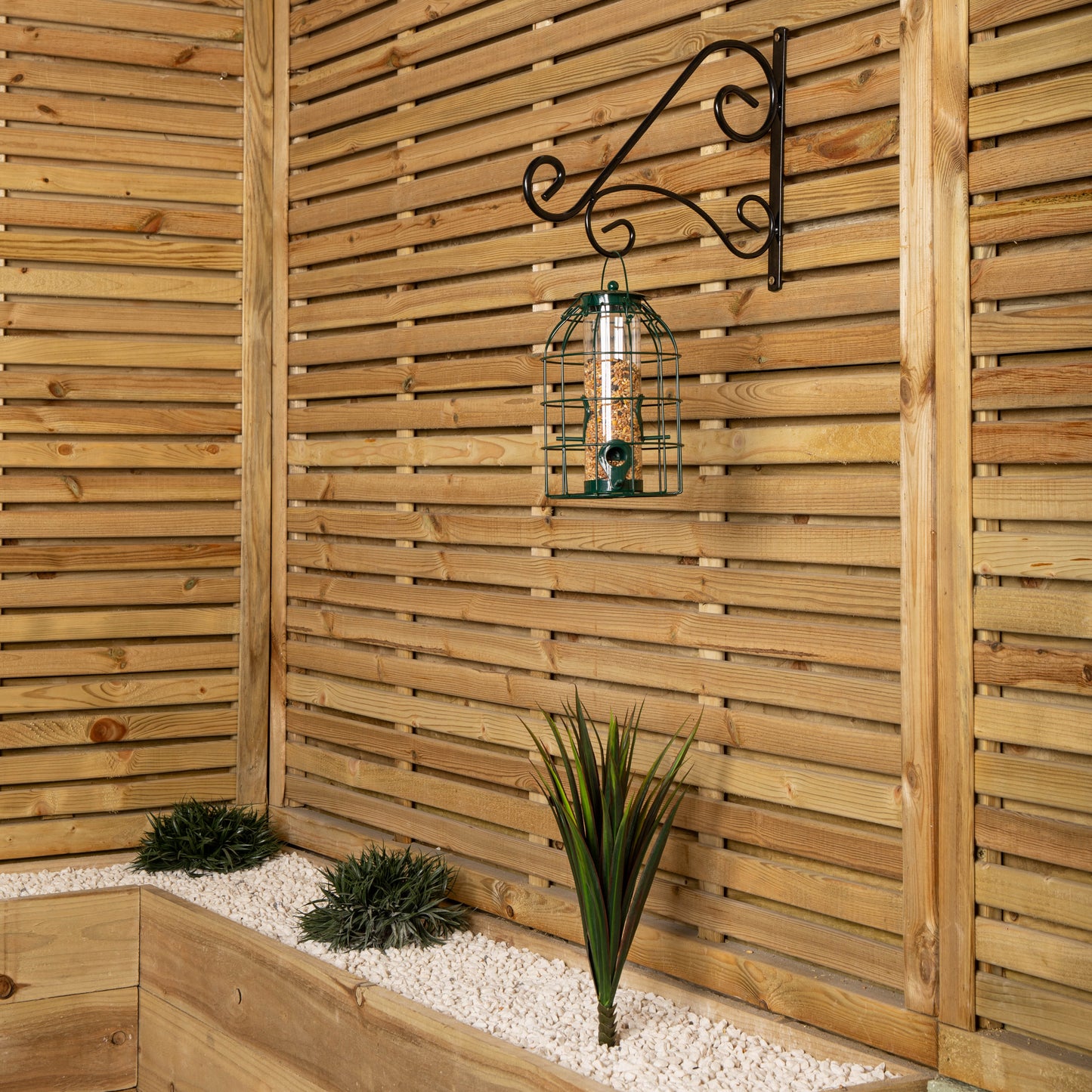 Pack of 3 Wild Bird Seed Feeder Cage with Squirrel Guard