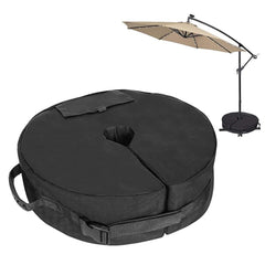 40kg Black Heavy Duty Round Garden Patio Parasol Umbrella Base Weight Bag