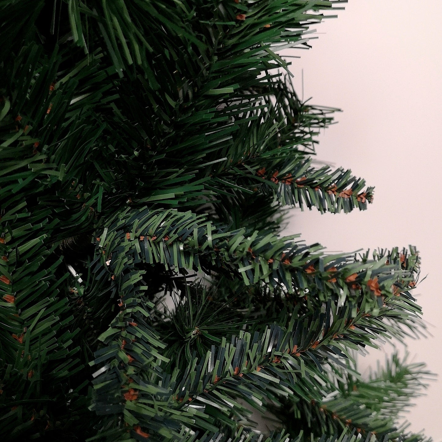 Factory Seconds: 6.5ft (2m) Dual Purpose Corner and Half Wall Artificial Plain Green Christmas Tree