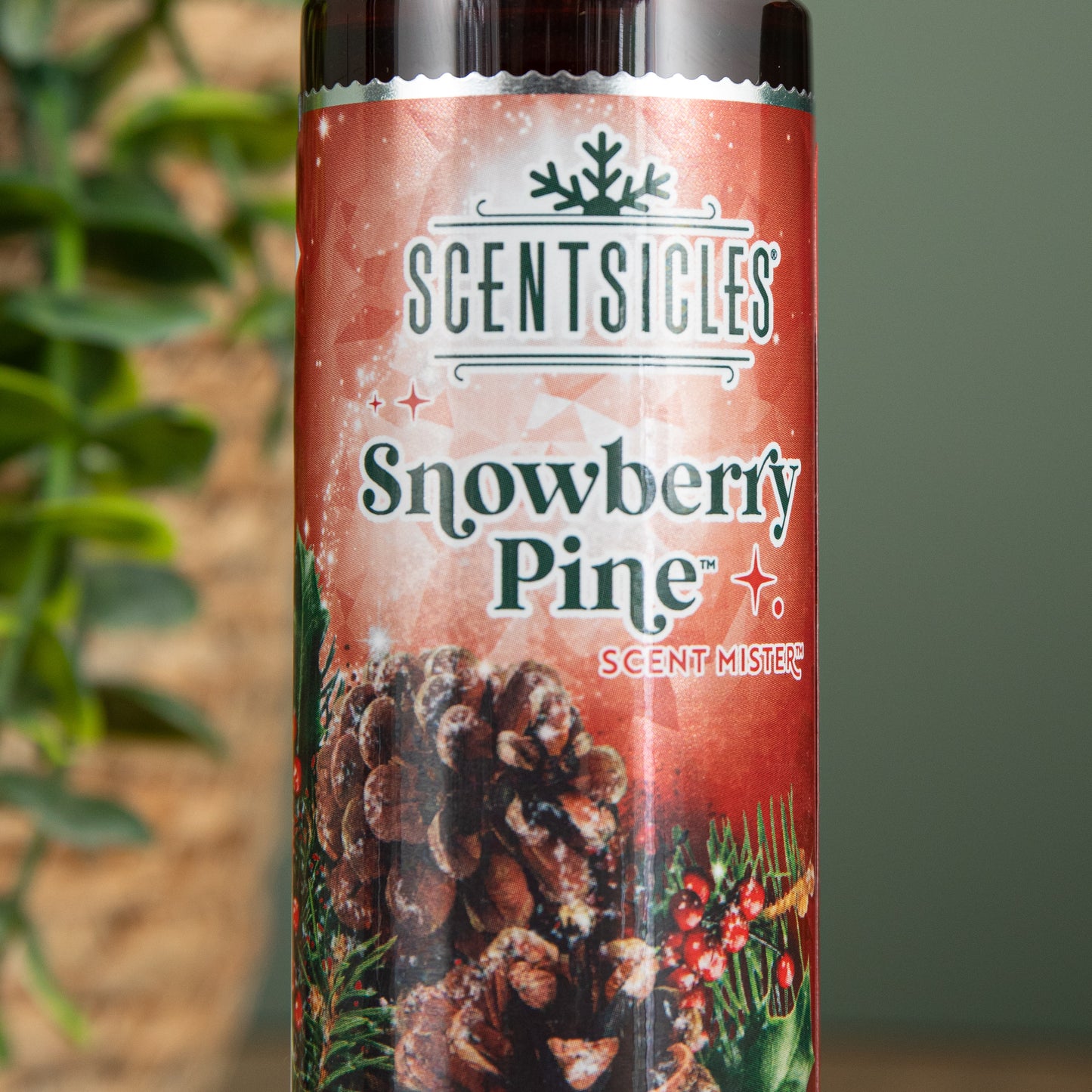 114ml Snowberry Pine Scentsicles Christmas Decoration Spray Mist