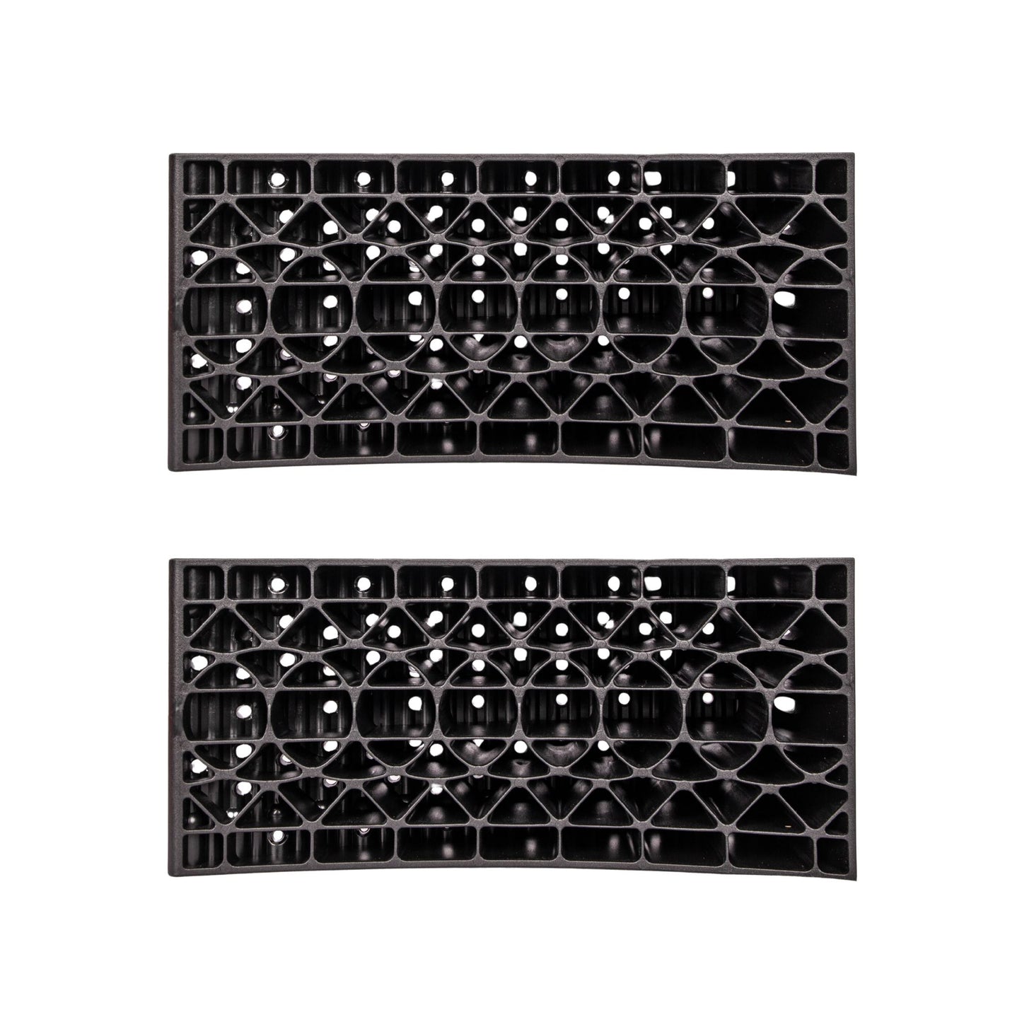 32cm x 6cm Set of 2 Red & Black Plastic Heavy Duty RV Campervan Leveller with Carry Case