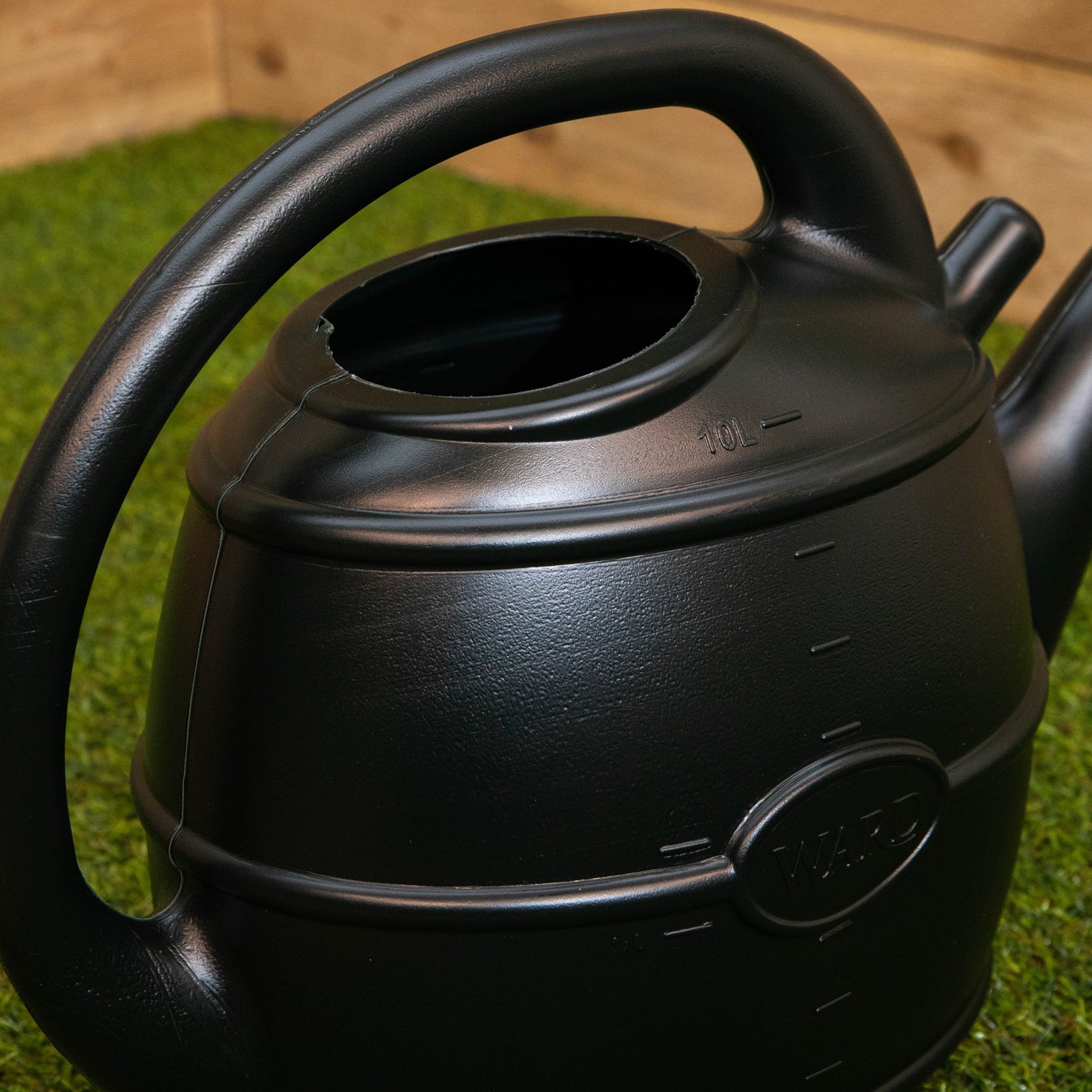 10L Garden Patio Ward Watering Can with Rose in Green