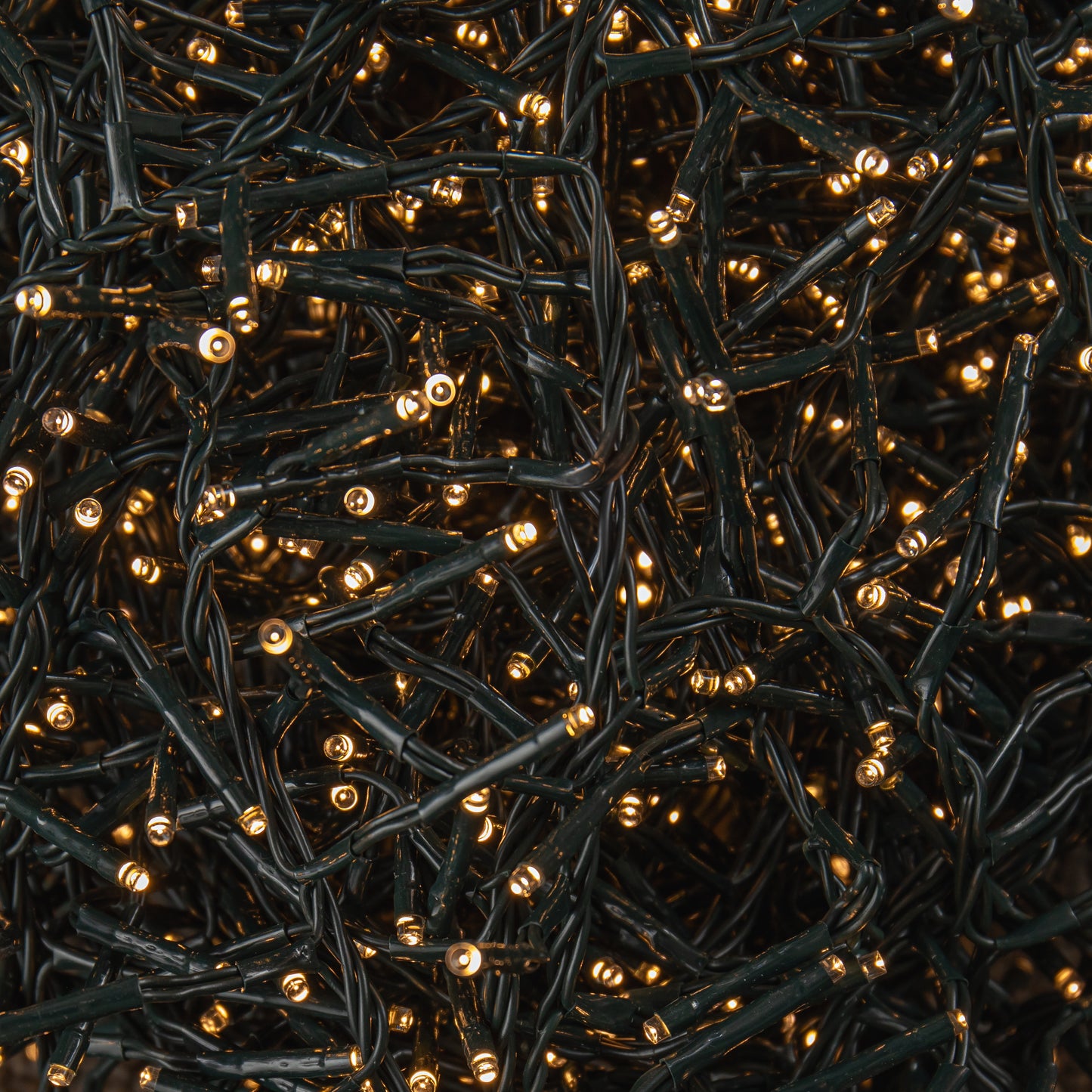 18.5m 1440 LED Christmas Cluster Multi-Action String Lights with Timer in Warm White