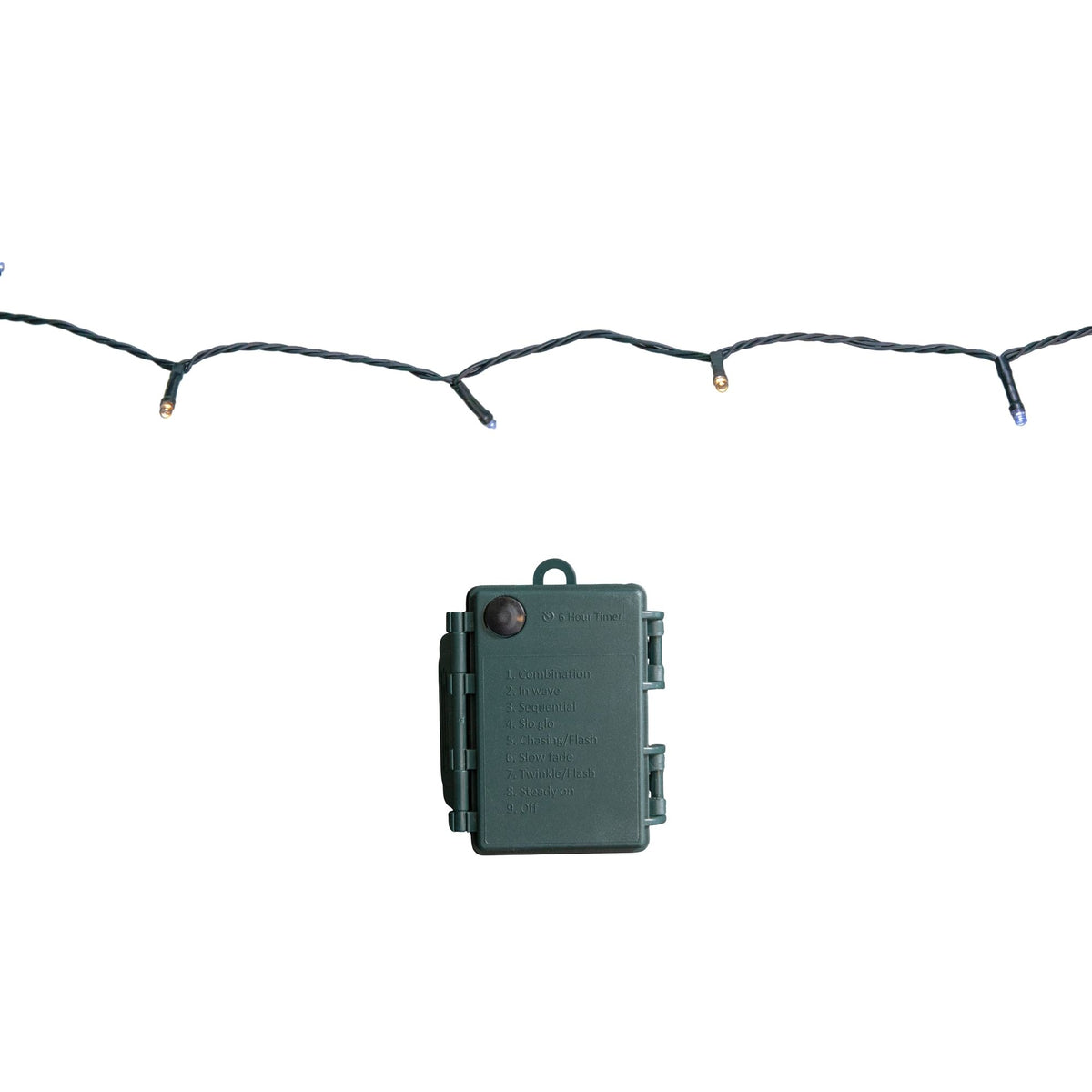600 LED 60m Indoor Outdoor Christmas Multi Function Battery Operated String Lights with Timer in Cool & Warm White