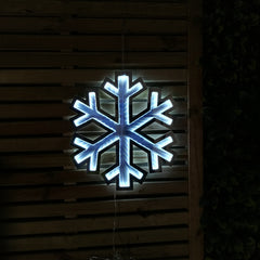 40cm LED Infinity Light Hanging Snowflake