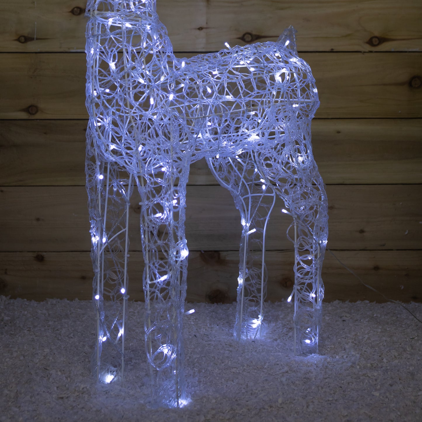 Factory Seconds: Christmas Lit Soft Acrylic Reindeer 160 White LED Indoor Outdoor