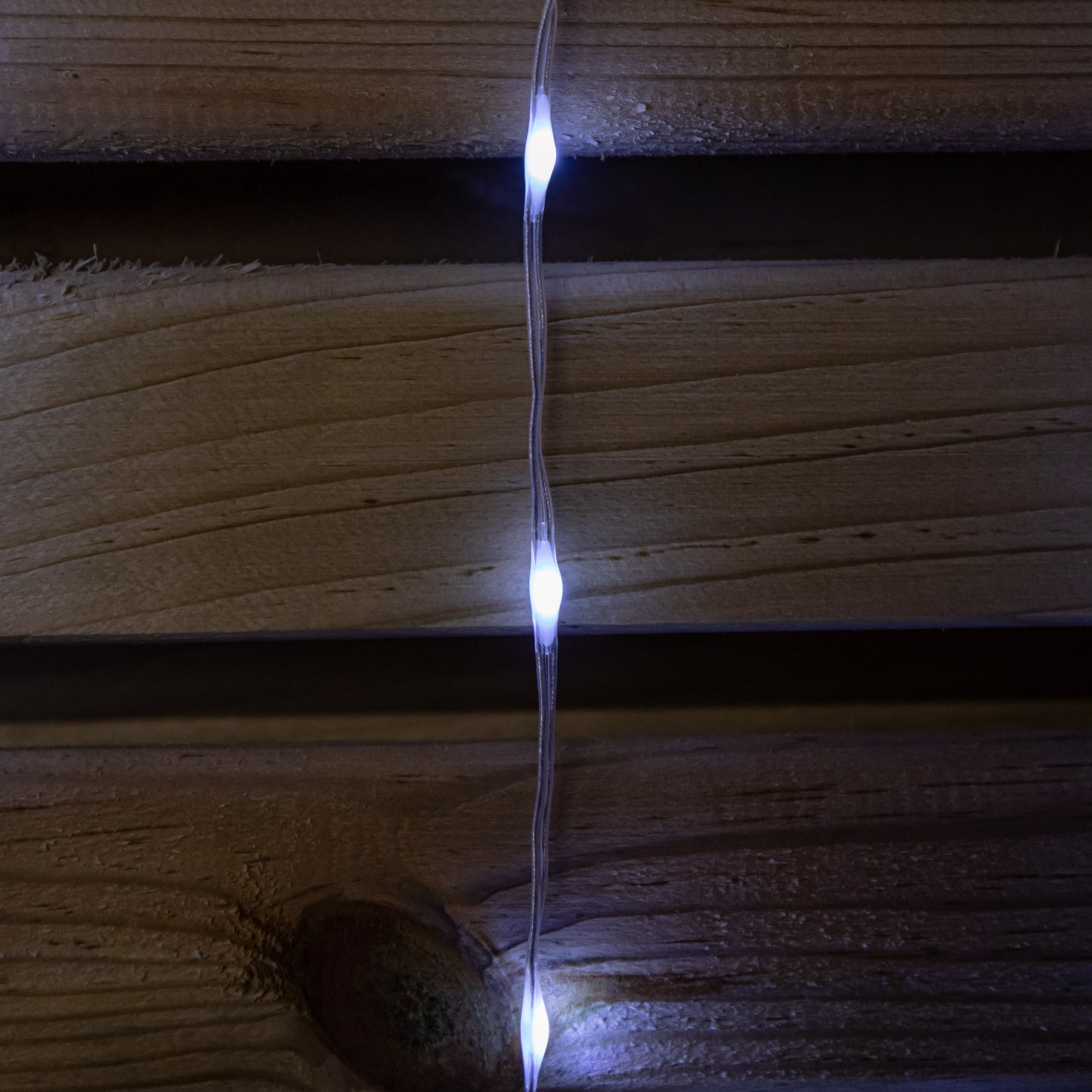 1.2 x 1.2m Light up Christmas Heart Curtain Lights with 229 Cool White LEDs