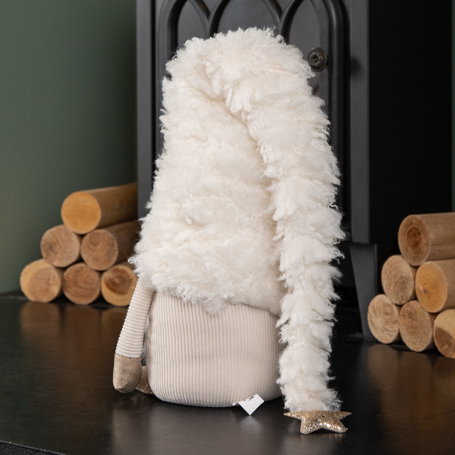 34cm Large White Super Soft Christmas Snow Gonk Decoration