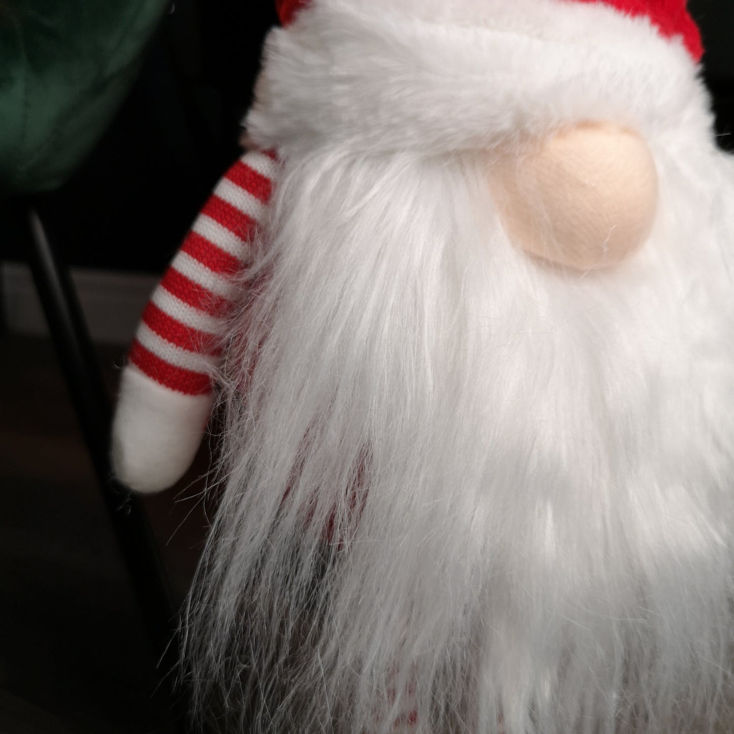 67cm Standing Plush Christmas Gonk with Grooved Hat in Red