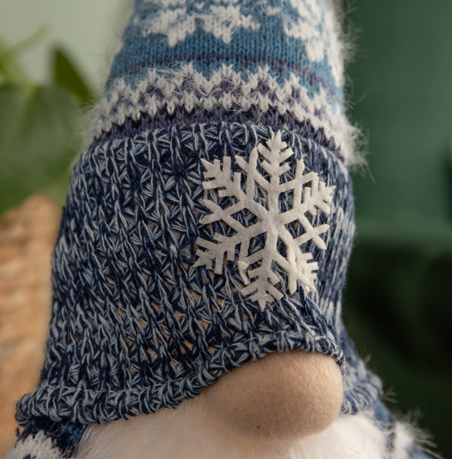 55cm Battery Operated Light up Blue Christmas Gonk with Dangly Legs & Snowflake Hat