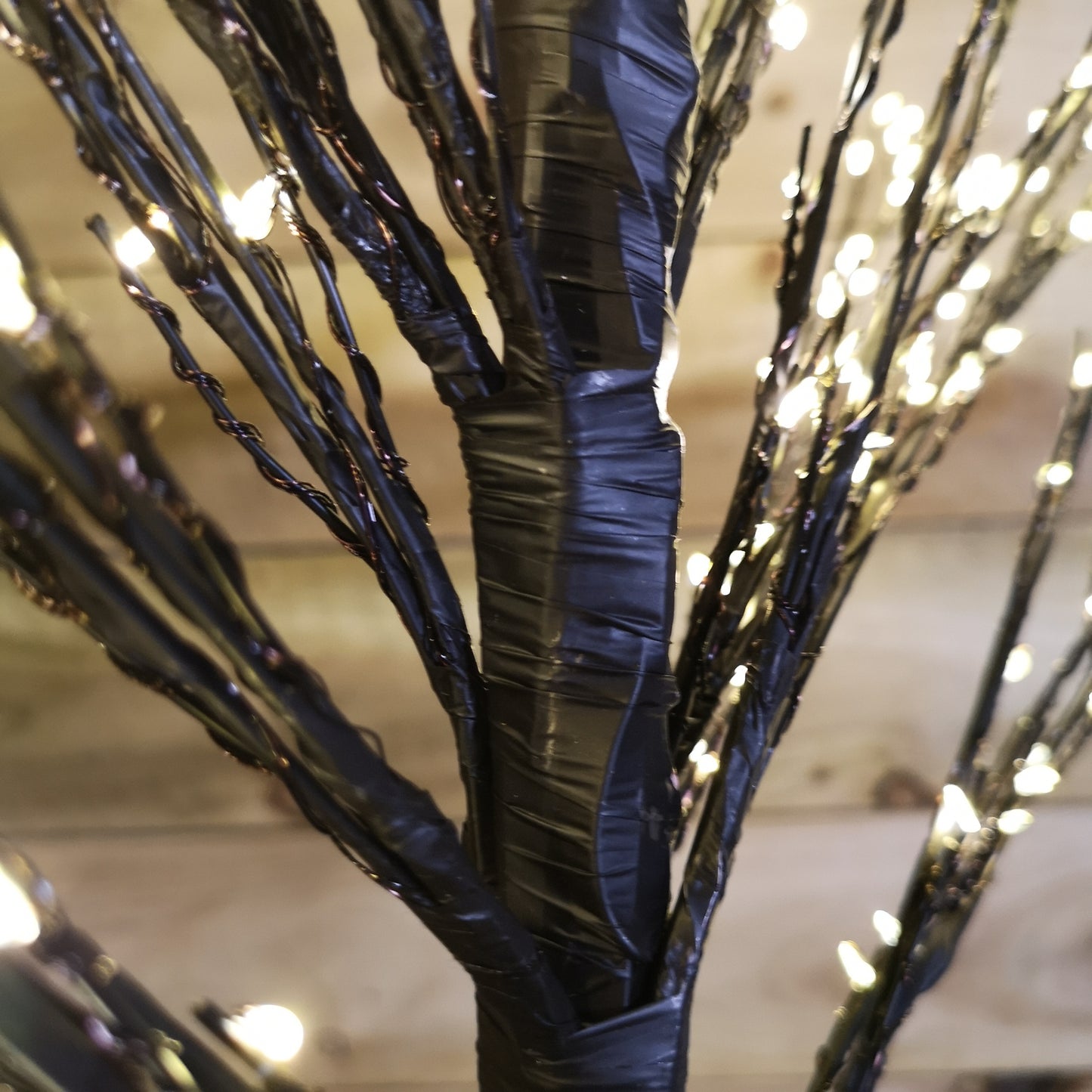 Factory Seconds: 1.5m 5ft Outdoor Black Micro Dot Christmas Blossom Tree with 580 Warm White LED