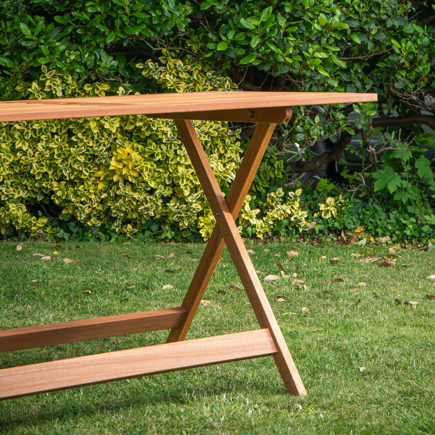 Windermere Outdoor 6 Person Folding Rectangular Wooden Table