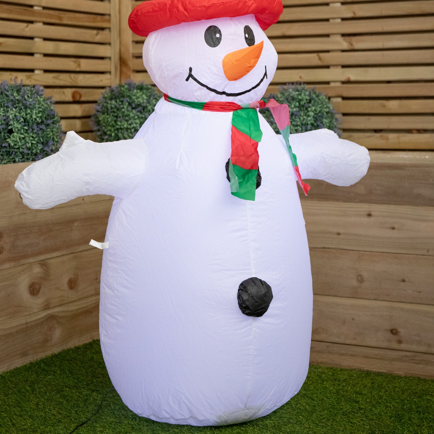 4ft (120cm) LED Outdoor Christmas Inflatables Snowman Indoor Light Up Decorations