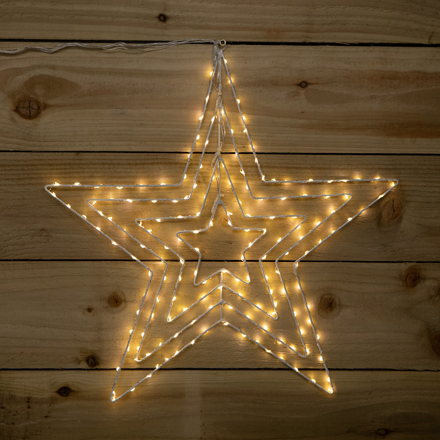 50 x 50cm Light up 4 Layered Christmas Star with 165 Warm White LEDs